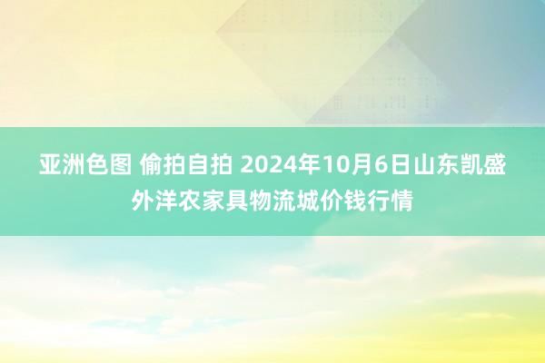 亚洲色图 偷拍自拍 2024年10月6日山东凯盛外洋农家具物流城价钱行情