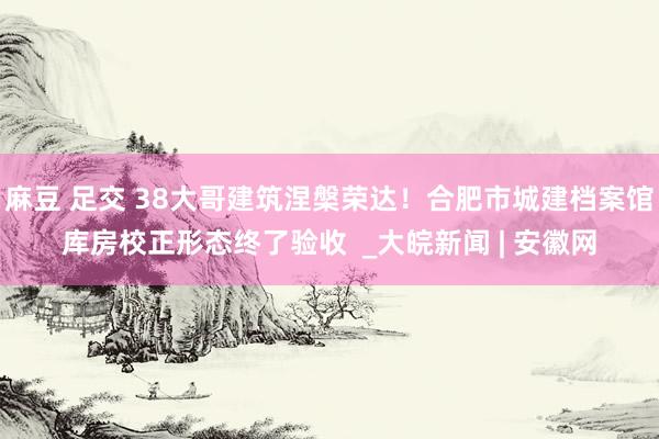 麻豆 足交 38大哥建筑涅槃荣达！合肥市城建档案馆库房校正形态终了验收  _大皖新闻 | 安徽网