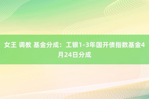 女王 调教 基金分成：工银1-3年国开债指数基金4月24日分成