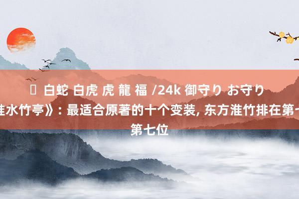 ✨白蛇 白虎 虎 龍 福 /24k 御守り お守り 《淮水竹亭》: 最适合原著的十个变装， 东方淮竹排在第七位
